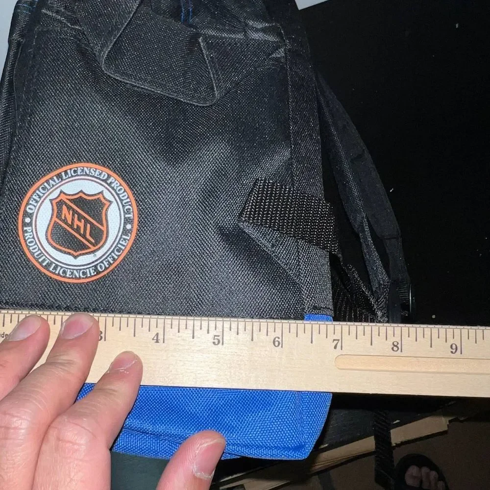 Vintage New York Rangers Backpack Bag‎ Black NHL Nasco Embroidered